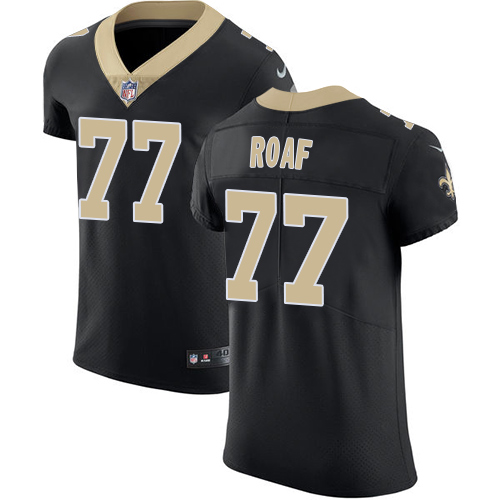 Nike Saints #77 Willie Roaf Black Team Color Men's Stitched NFL Vapor Untouchable Elite Jersey